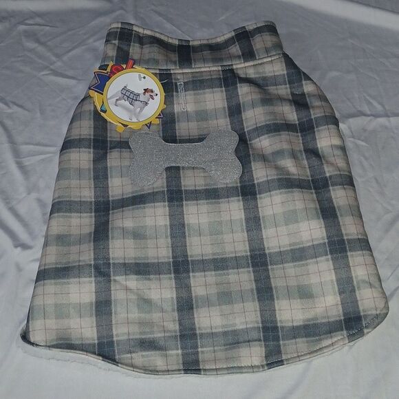 The Show and Tail, The Say Fleece Dog Coat  Fall Winter Sz L NWT - Picture 1 of 7